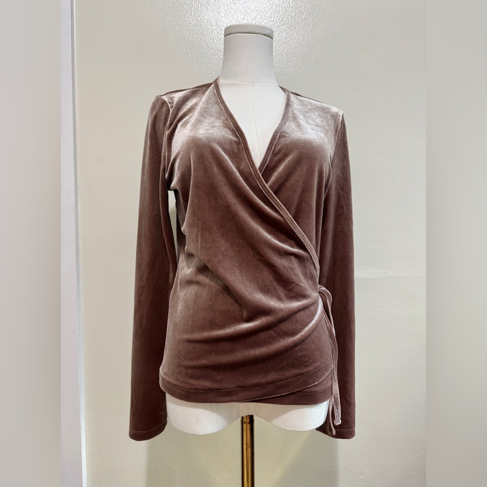 Madewell Velvet Wrap Blouse